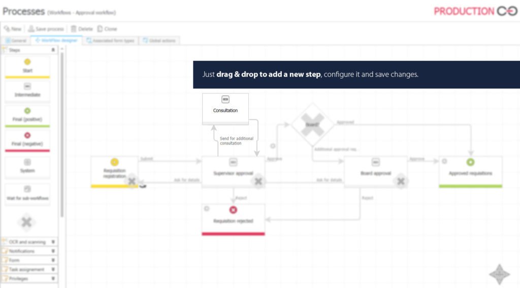 webcon bps GUI for rapid application development