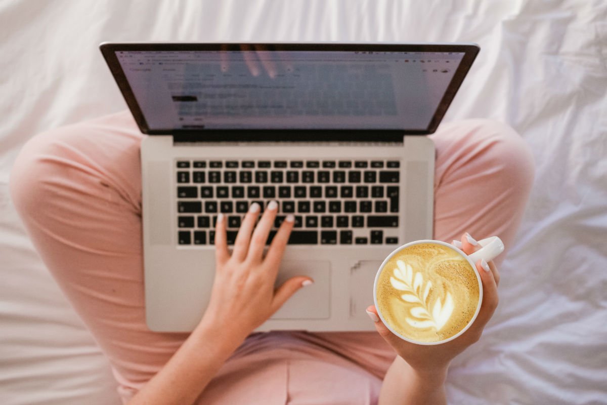 woman setting a budget forecast in google sheets or excel