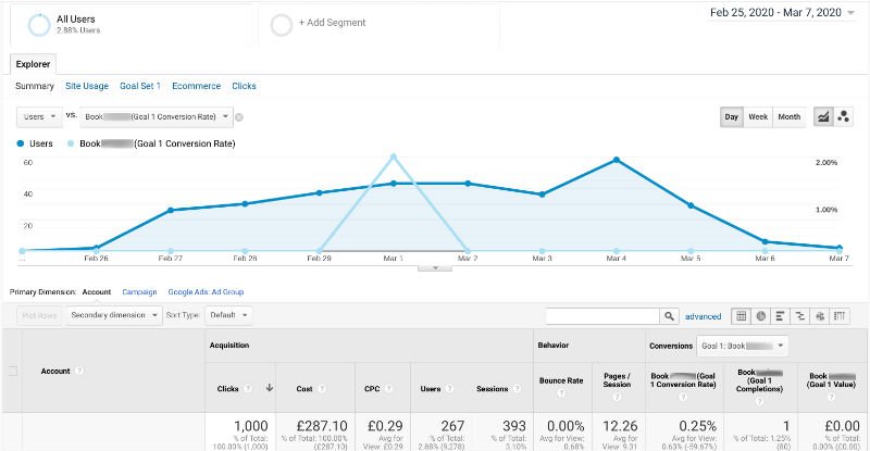 Google PPC Smart Campaign Performance