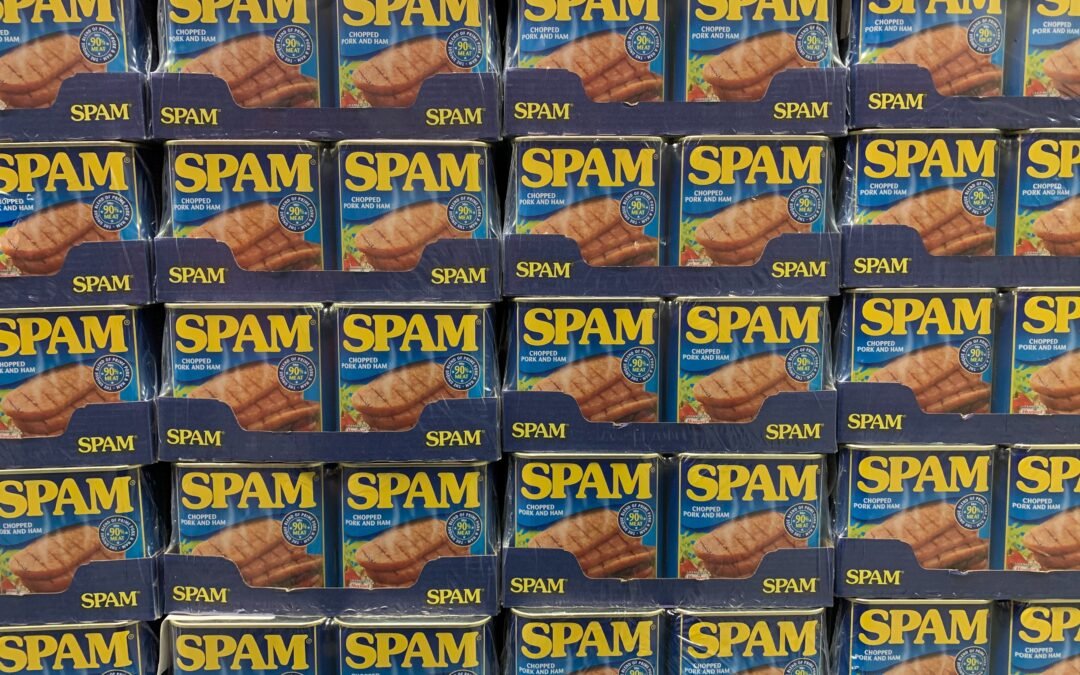 wall of spam lunch meat