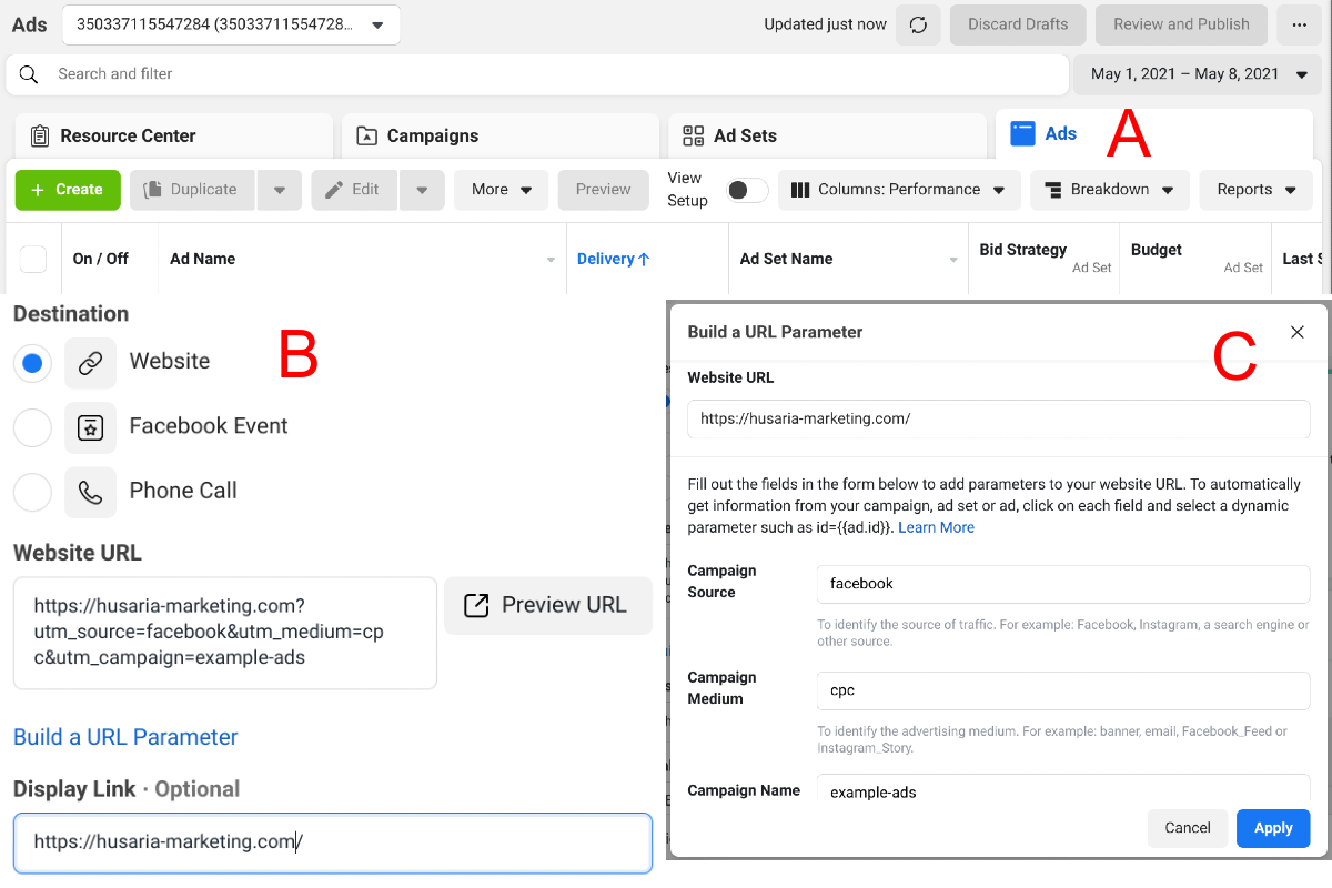 utm codes to track facebook ads in analytics