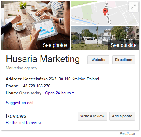 The Knowledge Panel Card on the Google Search Engine Results Page