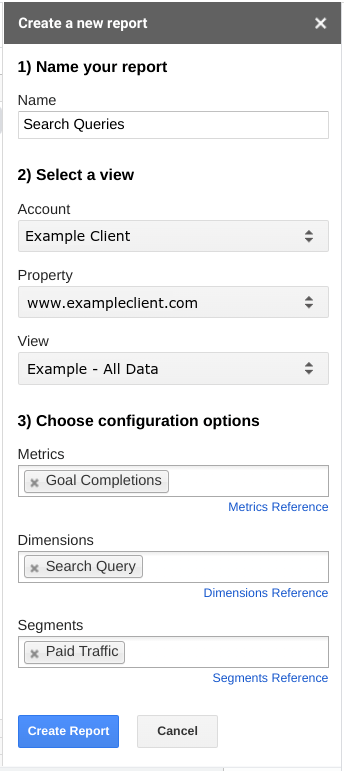 Set up Google Analytics add-on in Sheets